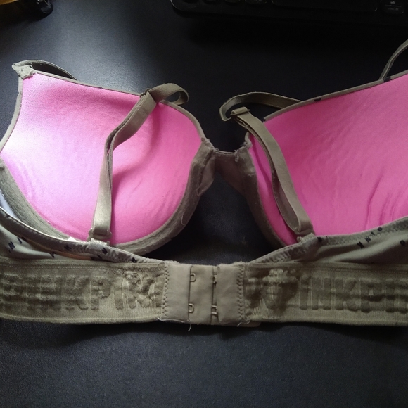 PINK Victoria's Secret 32C Women's Bra Wear Everywhere Push-Up Green - Picture 8 of 9